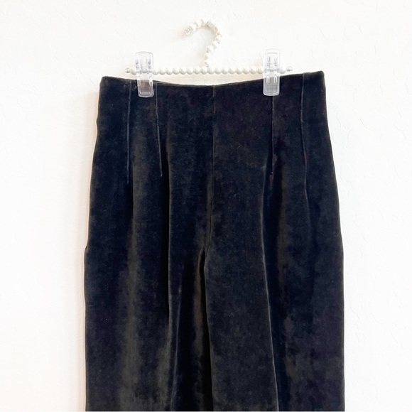 Piazza Sempione Women's Velvet Tapered Pants Trousers Chocolate Brown IT44 US8 - Picture 2 of 5